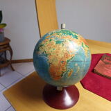 Polish 1960 terrestrial globe