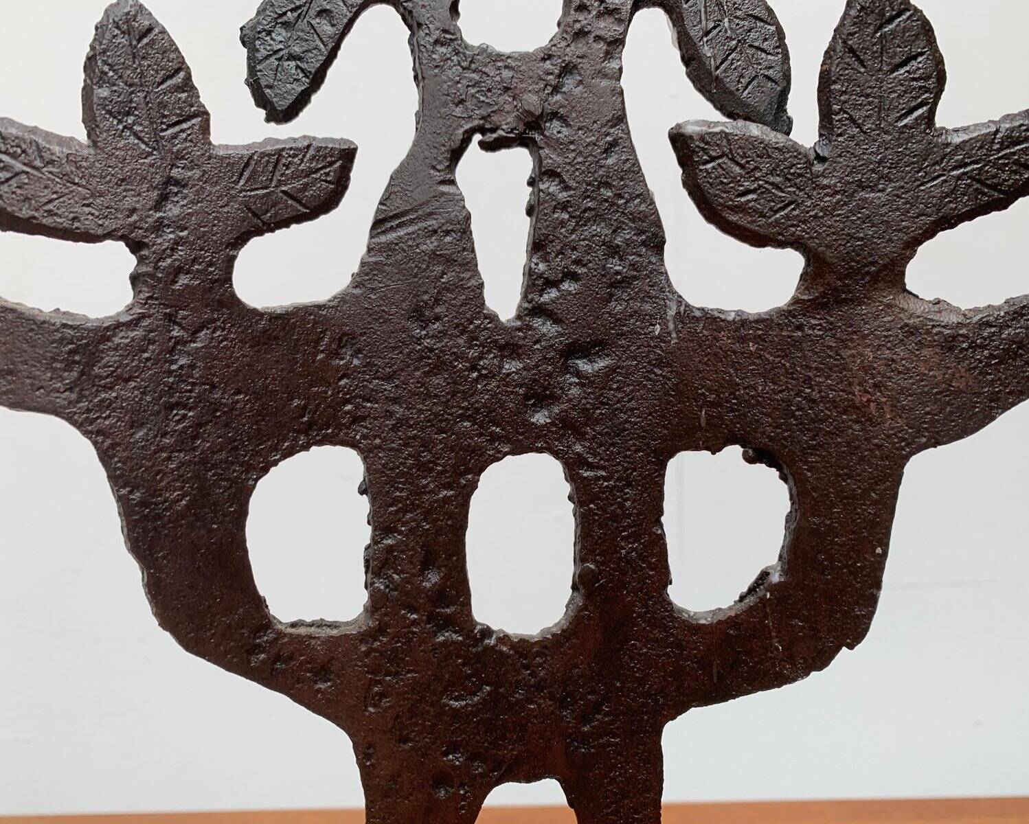 Brutalist Mid-Century Tree of Life Candle Holder by Bertil Vallien for Kosta Boda