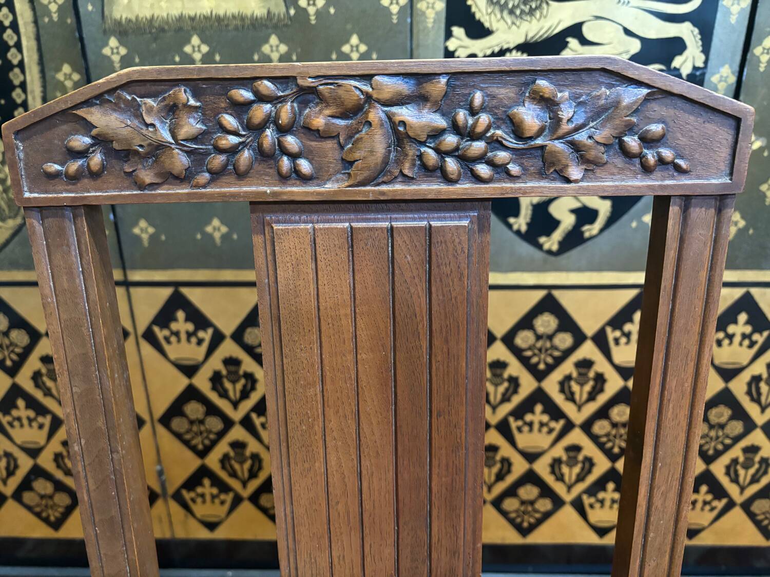 6 art deco cane chairs