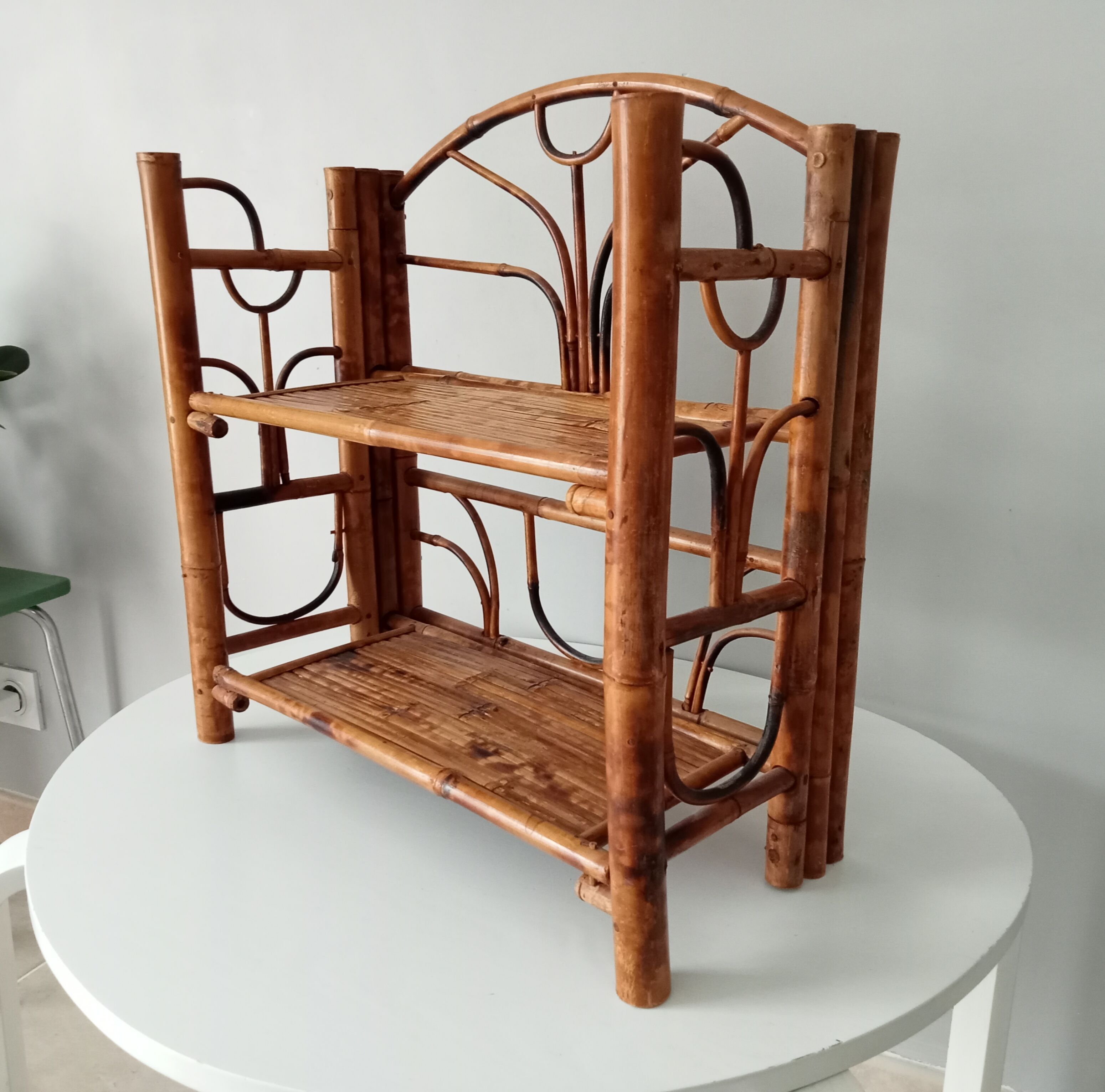 Vintage bamboo shelf 60s/70s