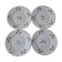 Lot de 4 assiettes Salins modèle Castille