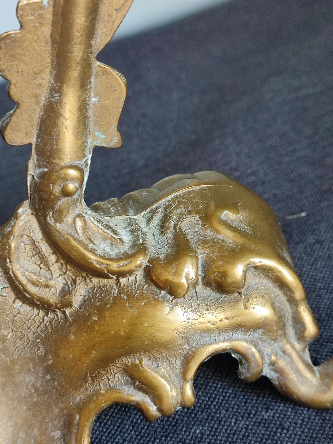 Ancient mirror psyche in bronze