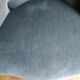Armchair in blue velvet