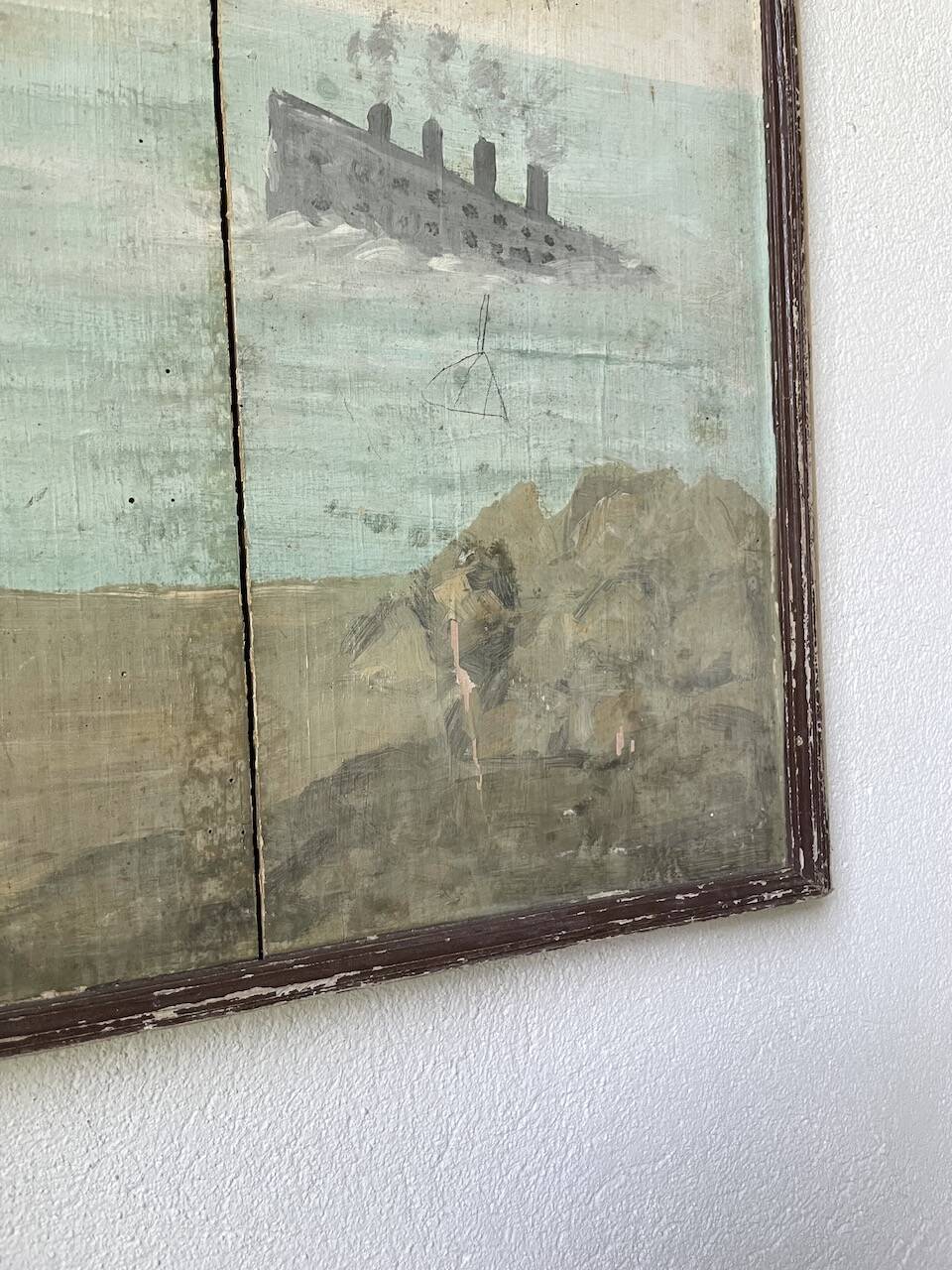 Painting on wood 1900