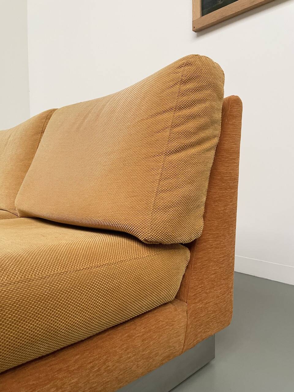 Jacques Charpentier 3-seater stainless steel sofa