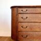 Vintage rattan cane chest of drawers