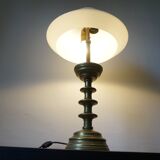 Art Nouveau Brass Empire Table Lamp