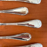 Christofle ribbons, 61-piece flatware set, excellent condition