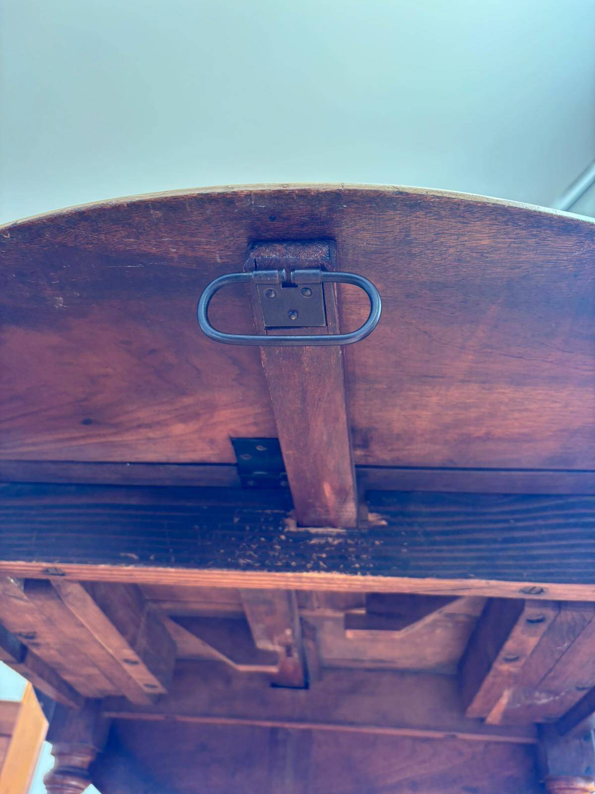 Antique round wooden table