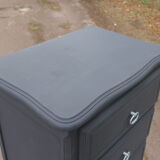 Renovated black chest of drawers