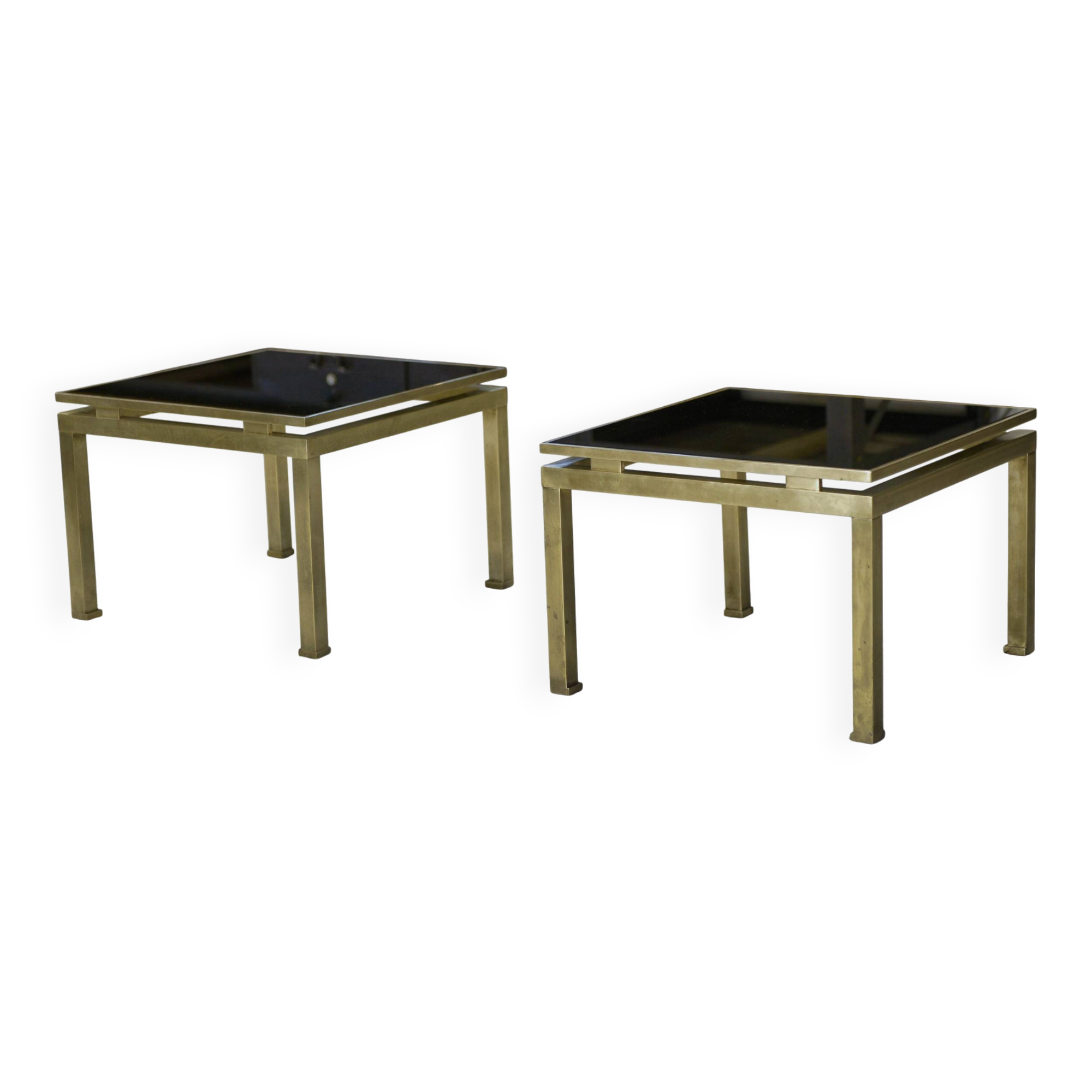 Paire de tables basses Guy Lefevre 1960’s