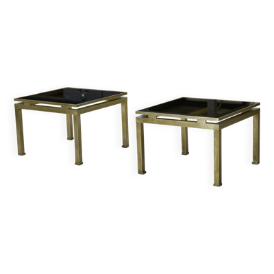 Paire de tables basses Guy Lefevre 1960’s