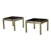 Paire de tables basses Guy Lefevre 1960’s