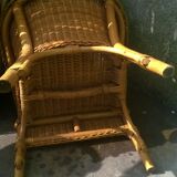 Rattan chair and braided wicker for children