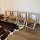 Suite de 4 chaises pliantes