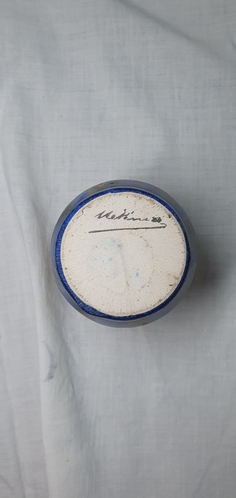 G. Metenier set in enamelled stoneware