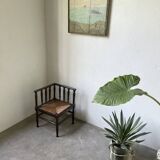 Straw chair by the fireside 1900
