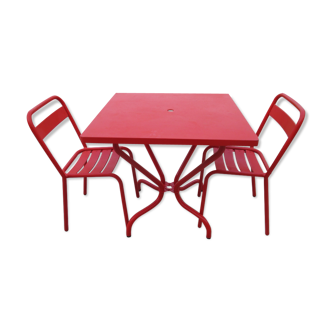 All bistro tolix table and chairs t1 Xavier Pauchard
