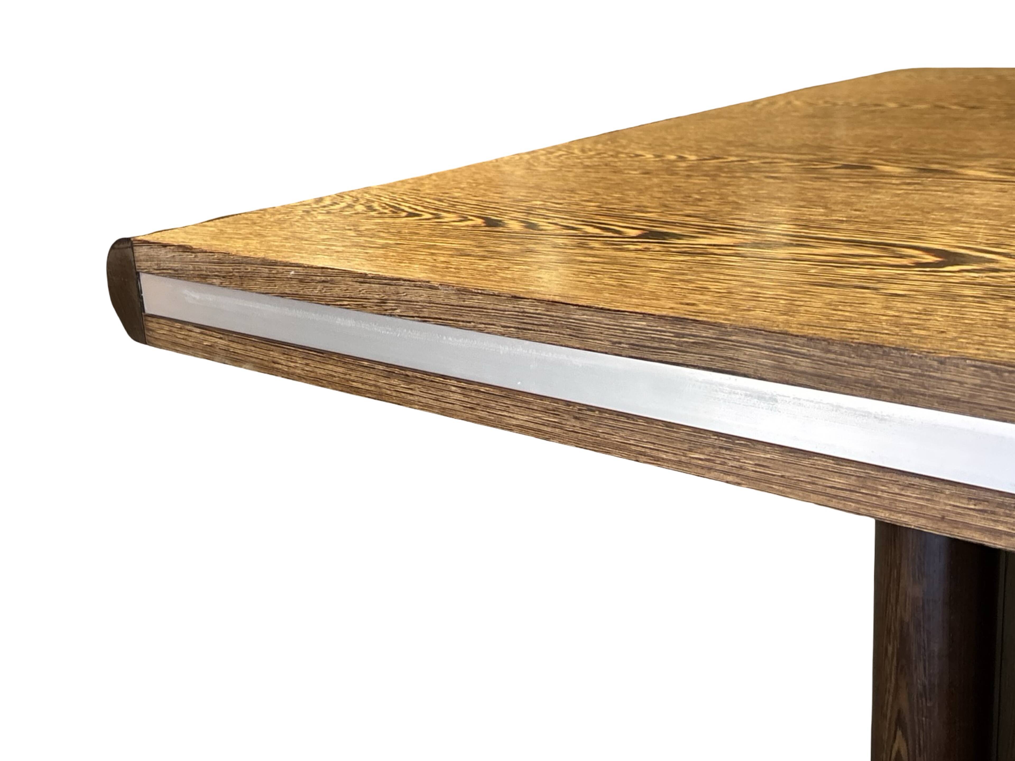 Vintage executive desk - large desk wenge 70s design