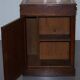 Restored Gothic desk with side bookshelves, drawer, and sloping top by Pugin Gillows.