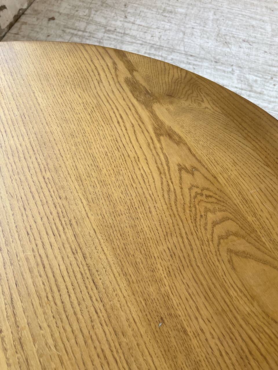 1950s round oak table