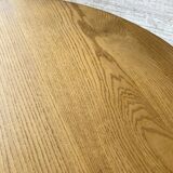 1950s round oak table