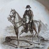 Napoleon plate, an old vegetable dish, 19th-century crockery.