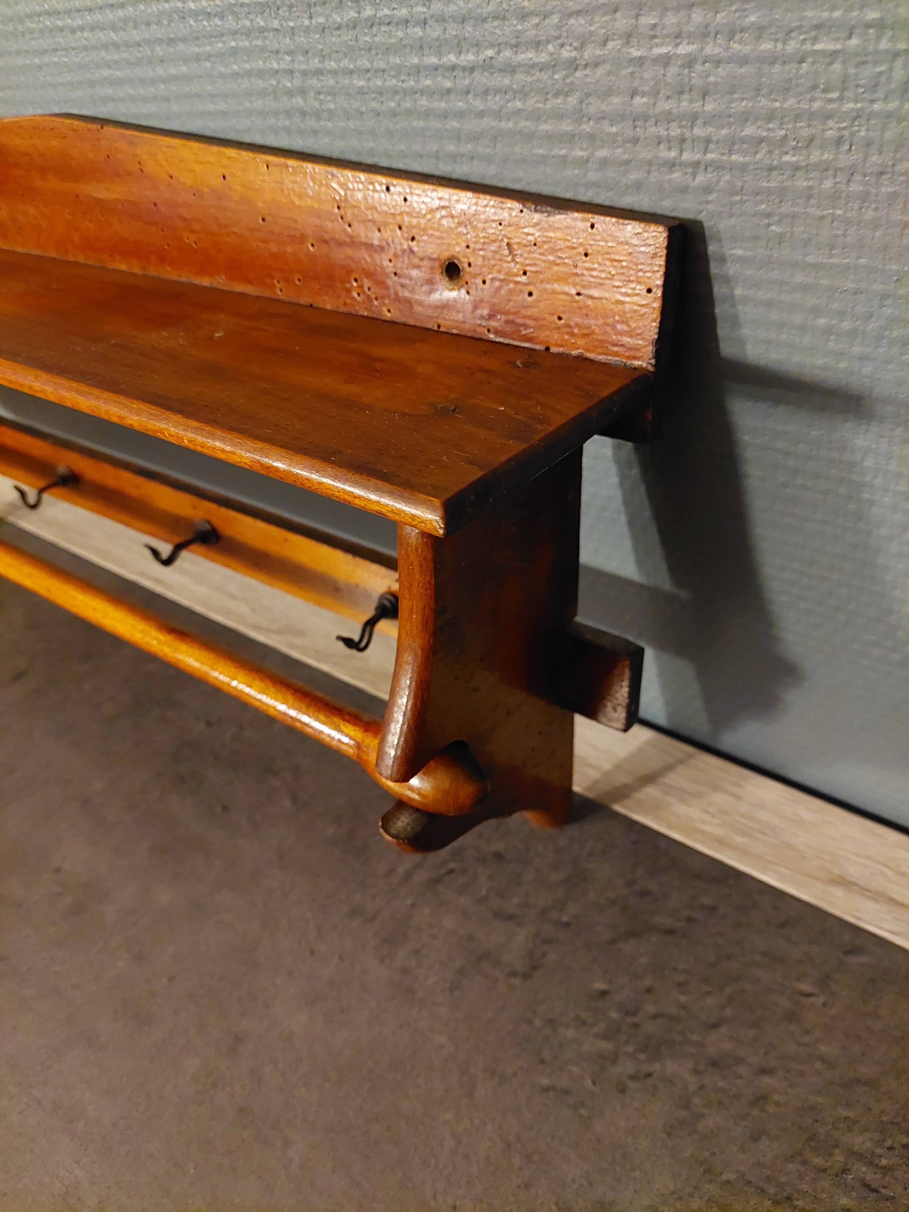 Vintage wooden tea towel holder
