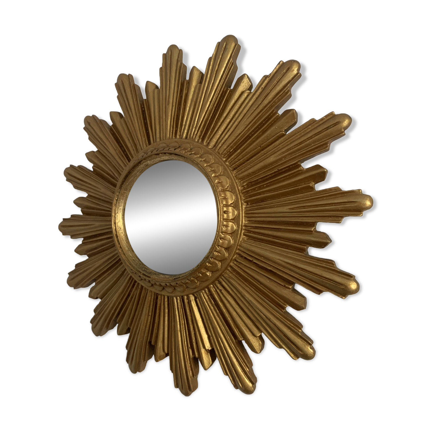Vintage 1960s witch's eye sun mirror - 25 cm