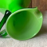 Empoli glass vase/carafe/ewer, 1960s