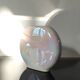 Vase, single flower holder in pearlescent glazed ceramic.