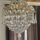 Lustre montgolfière cristal de bohème