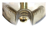 Smoked glass pendant chandeliers by Peill & Putzler, Germany, 1970s.