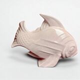 Art Deco, crackled ceramic fish Le Jan circa 1940