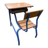 Vintage 60s  school desk wood and metal