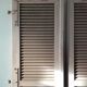Pair of shutters with wooden shutters in old pink color