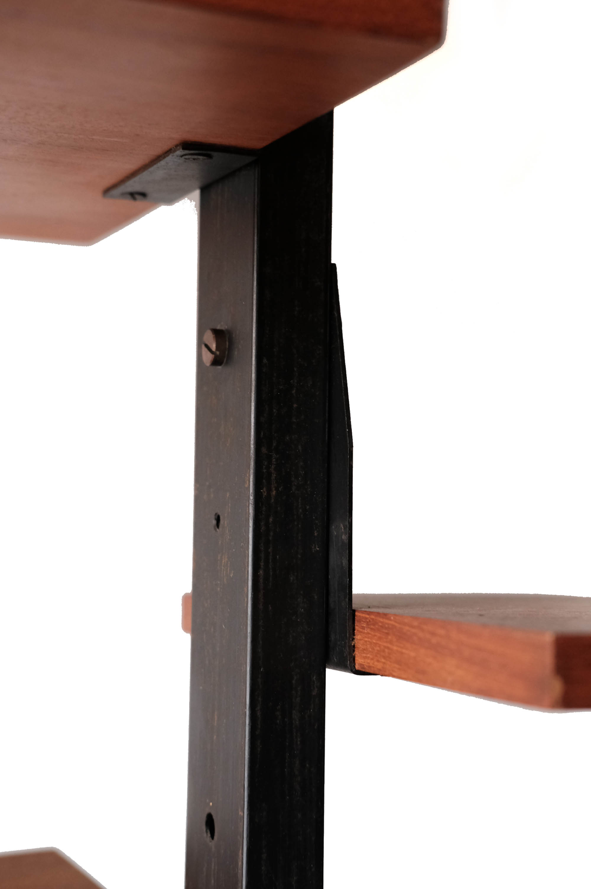Mid-century italian teak wall unit bookshelf, 1960s