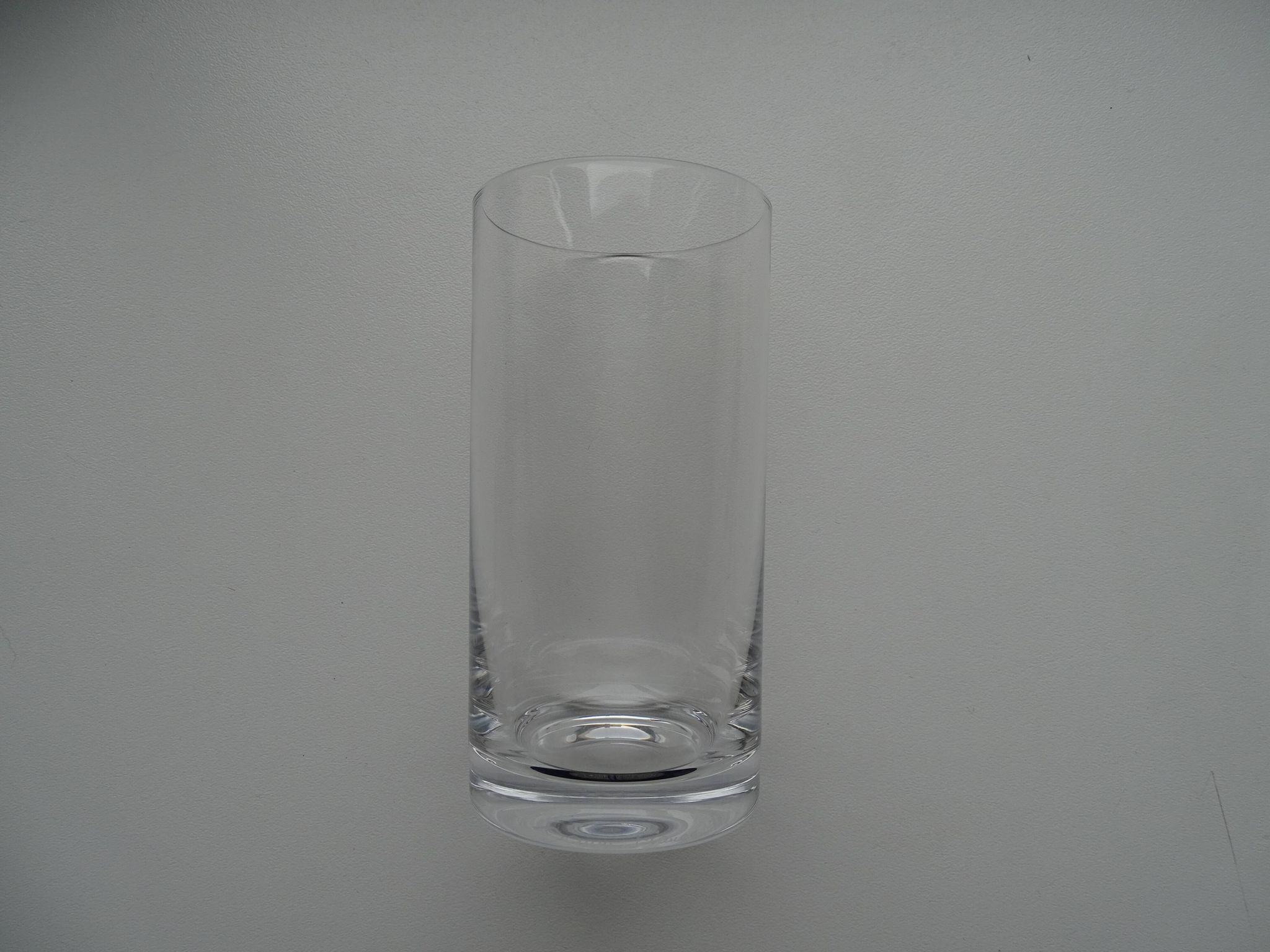 Daum France crystal tumbler glass timeless design signed 12.3 cm