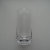 Daum France crystal tumbler glass timeless design signed 12.3 cm
