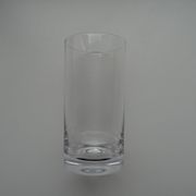 Daum France crystal tumbler glass timeless design signed 12.3 cm