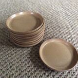 Series of 8 stoneware plates