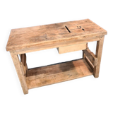 Vintage workbench with standing table, vanity unit, console, desk.