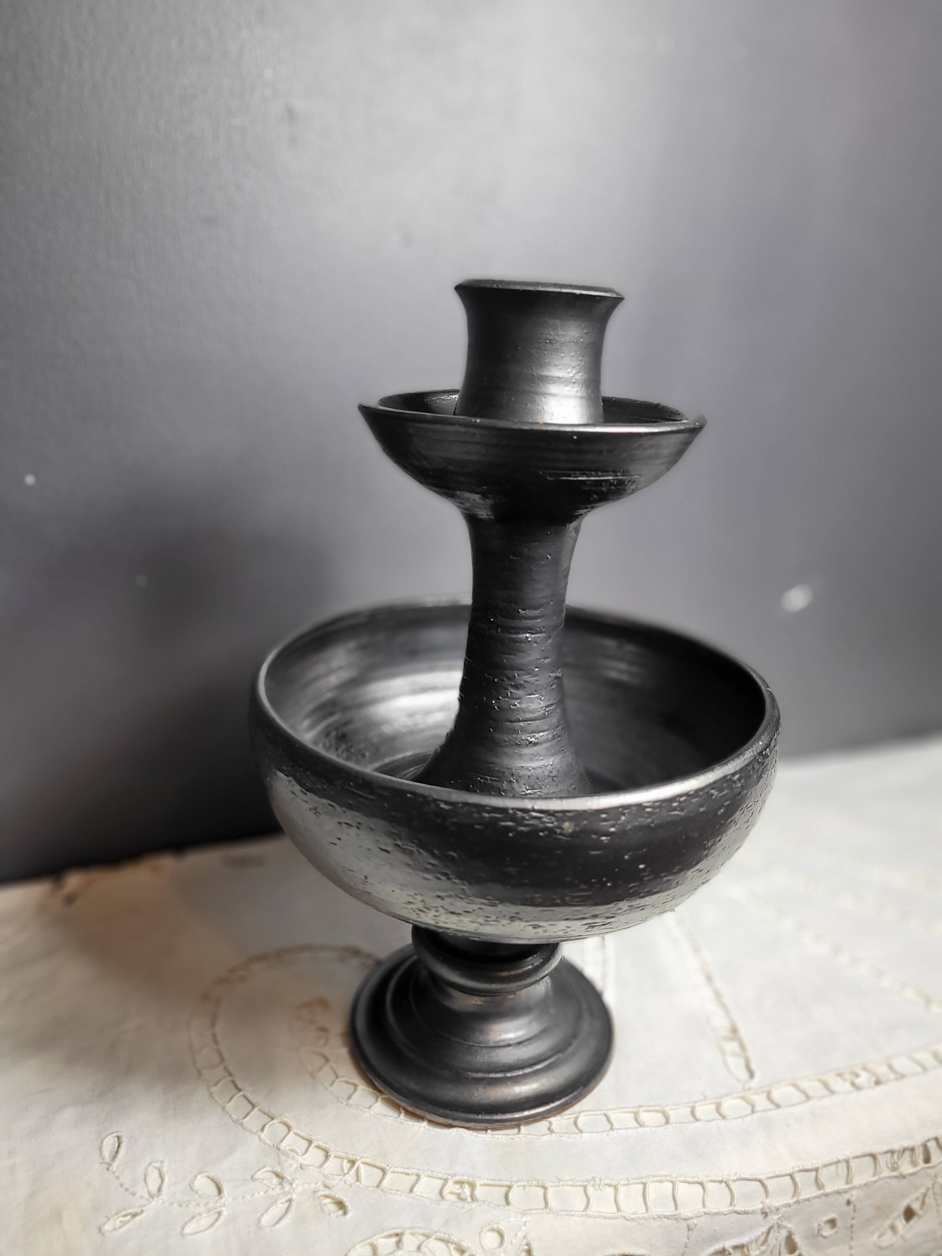 Jean Marais terracotta candlestick cup