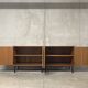Enfilade moderniste deux buffets teck Antoine Philippon et Jacqueline Lecoq