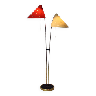 1960s floor lamp in brass by Zukov Czechoslovakia