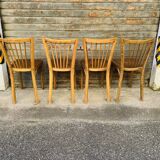 (Lot) 4 Chaises Bistrot Baumann n° 84