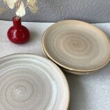 Assiettes Niderviller modèle Pierre d’allure moderniste - décor main