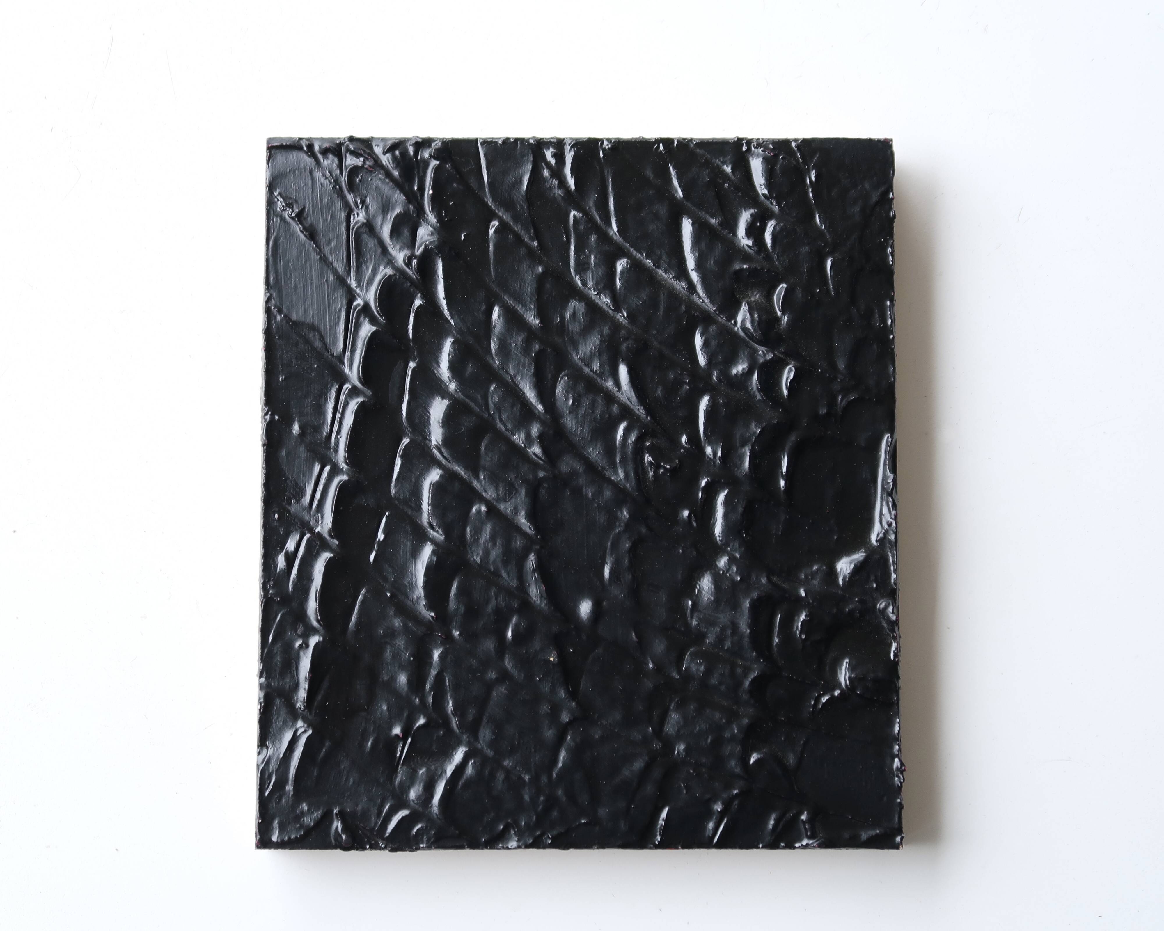 Painting, textured black painting by Vincent Dufresne, 2013