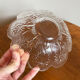 Crystal glass serving bowl