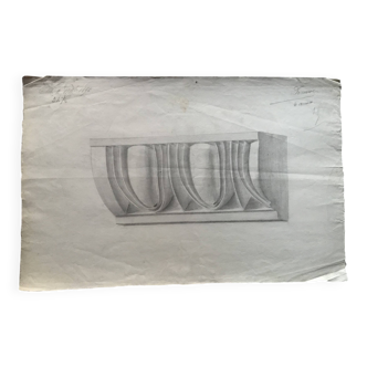19th century architectural drawing